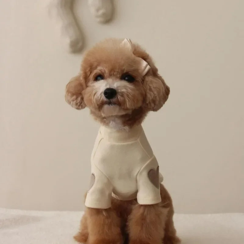 Cute love bear dog hoodie for Yorkshire and small breeds
Warm winter pet hoodie for dogs and cats
Designer polyester dog clothing with love bear print
Adorable teddy bear hoodie for puppies
Cozy autumn winter hoodie for small dogs