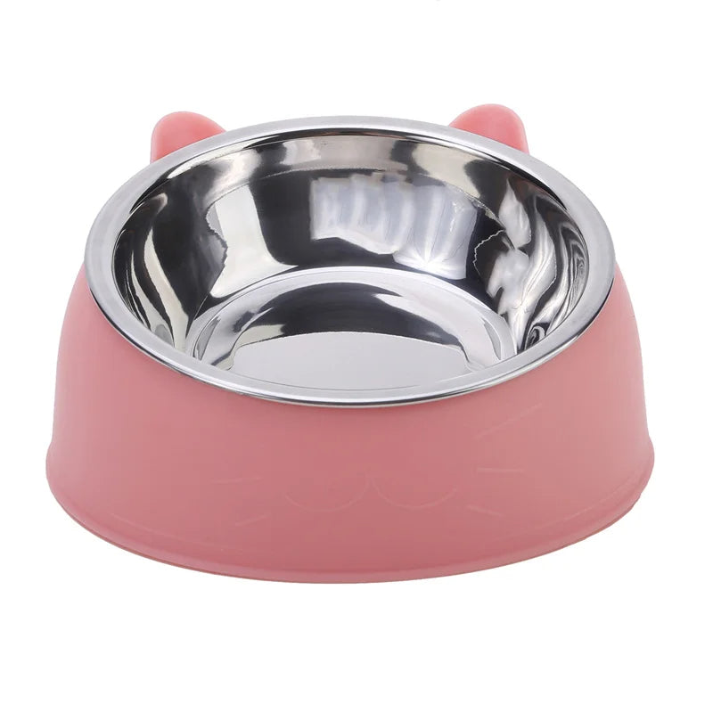 Inclined stainless steel cat food bowl for kittens and puppies

Creative ergonomic pet feeding bowl for cats and dogs

Non-slip stainless steel pet food and water bowl

Durable inclined bowl for dog and cat feeding

Hygienic stainless steel pet feeder for small animals