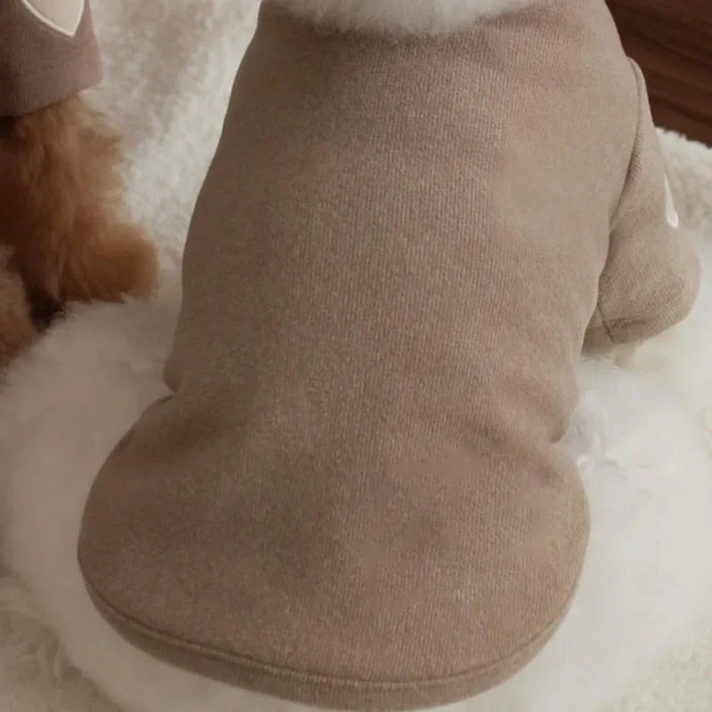 Cute love bear dog hoodie for Yorkshire and small breeds

Warm winter pet hoodie for dogs and cats

Designer polyester dog clothing with love bear print

Adorable teddy bear hoodie for puppies

Cozy autumn winter hoodie for small dogs
