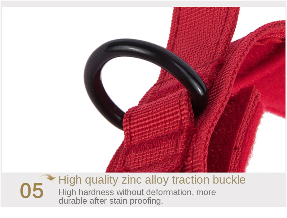 Adjustable tactical collar with quick-release buckle and double security