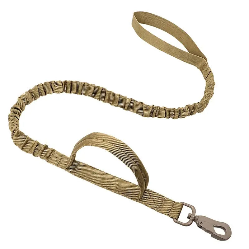 Adjustable tactical collar with quick-release buckle and double security