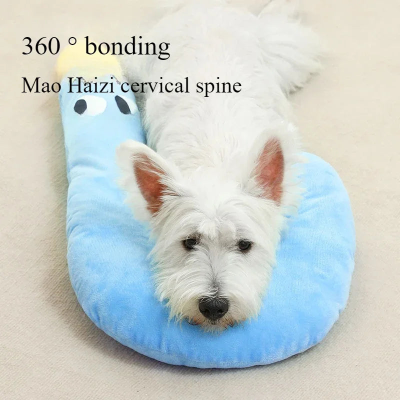 Soft Neck Pillow for Dogs and Cats - Cozy Support for Rest & Travel