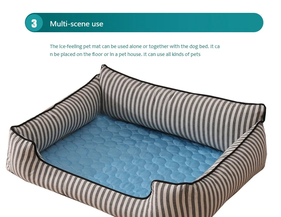 Extra large dog cooling mat for summer heat relief

Washable pet cooling blanket for cats and dogs

Self-cooling pet bed for big and small dogs

Durable summer cooling pad for pets

Lightweight and comfortable dog cooling