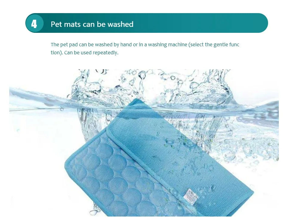 Extra large dog cooling mat for summer heat relief

Washable pet cooling blanket for cats and dogs

Self-cooling pet bed for big and small dogs

Durable summer cooling pad for pets

Lightweight and comfortable dog cooling