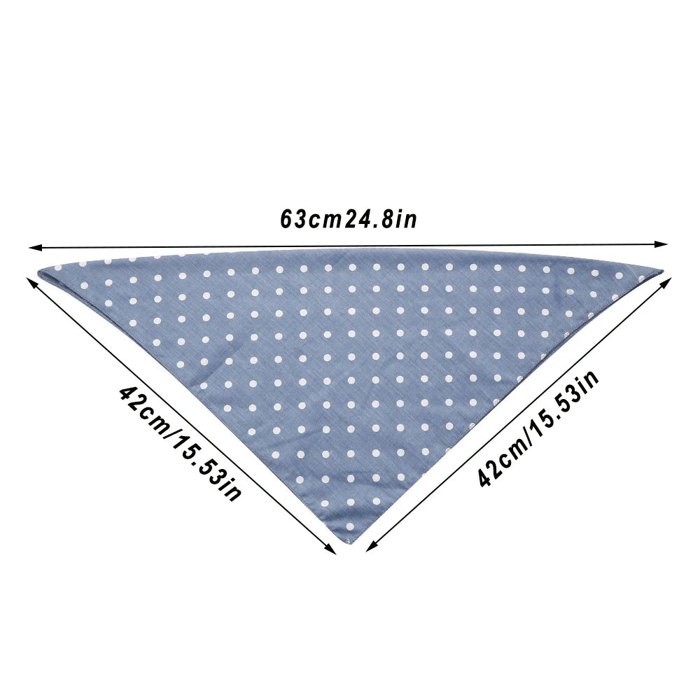 Plaid cotton pet bandana for dogs and cats

Washable cotton scarf for puppies and kittens

Stylish pet bowtie collar in plaid design

Soft cotton pet square bib with polka dots

Cute and comfortable dog and cat bandana