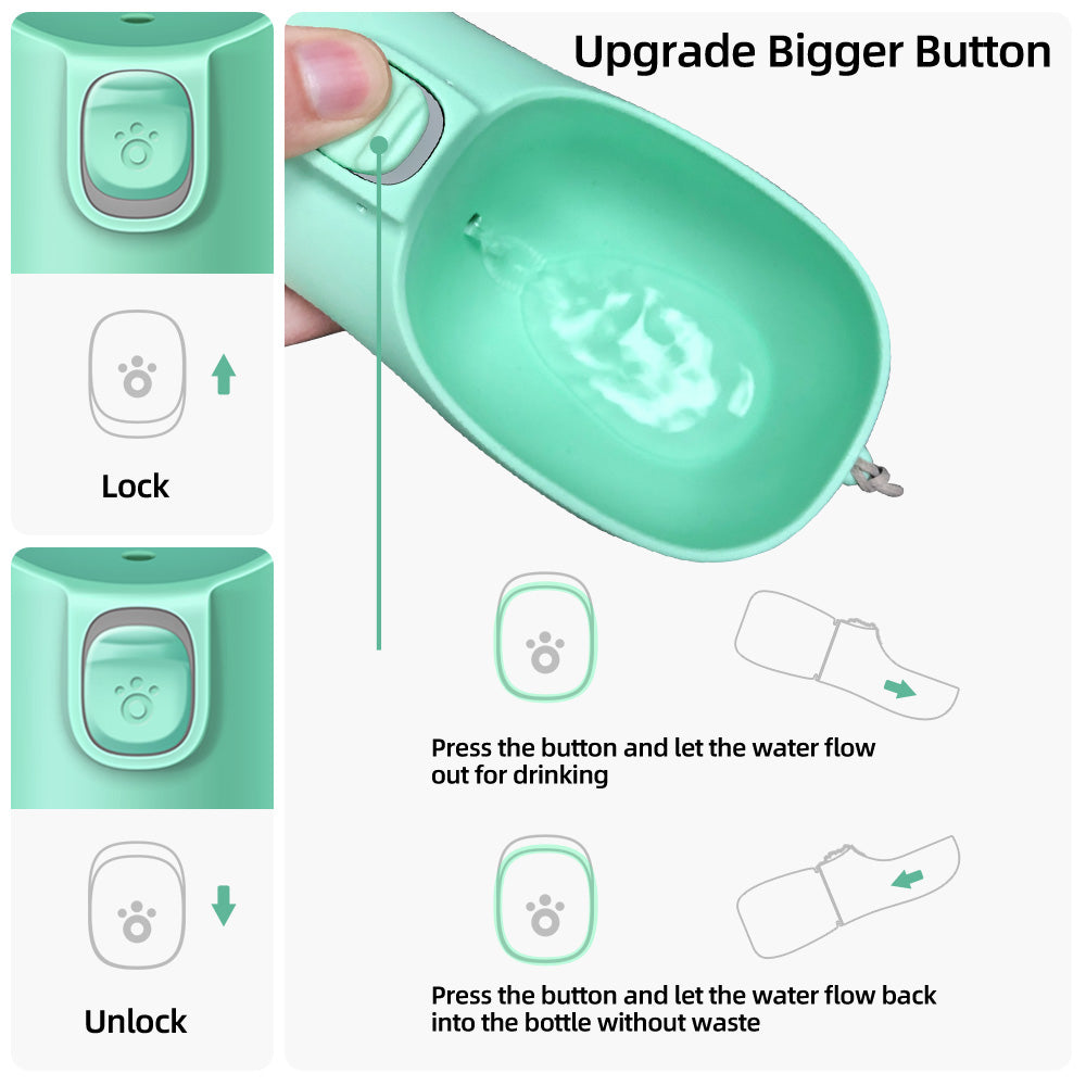 Portable Dog Water Bottle – Eco-Friendly & Leak-Proof for Travel