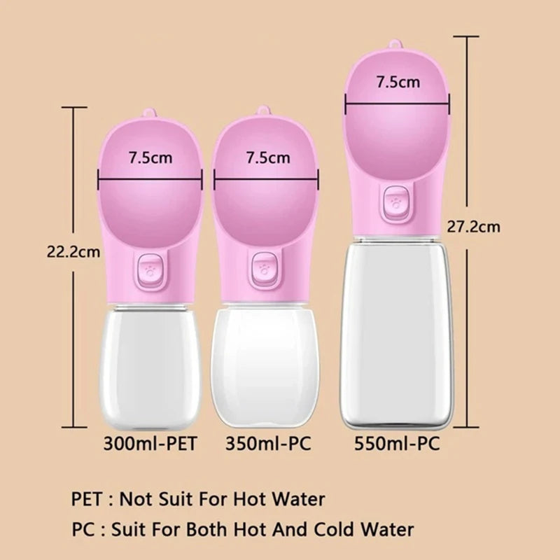 Portable Dog Water Bottle – Eco-Friendly & Leak-Proof for Travel