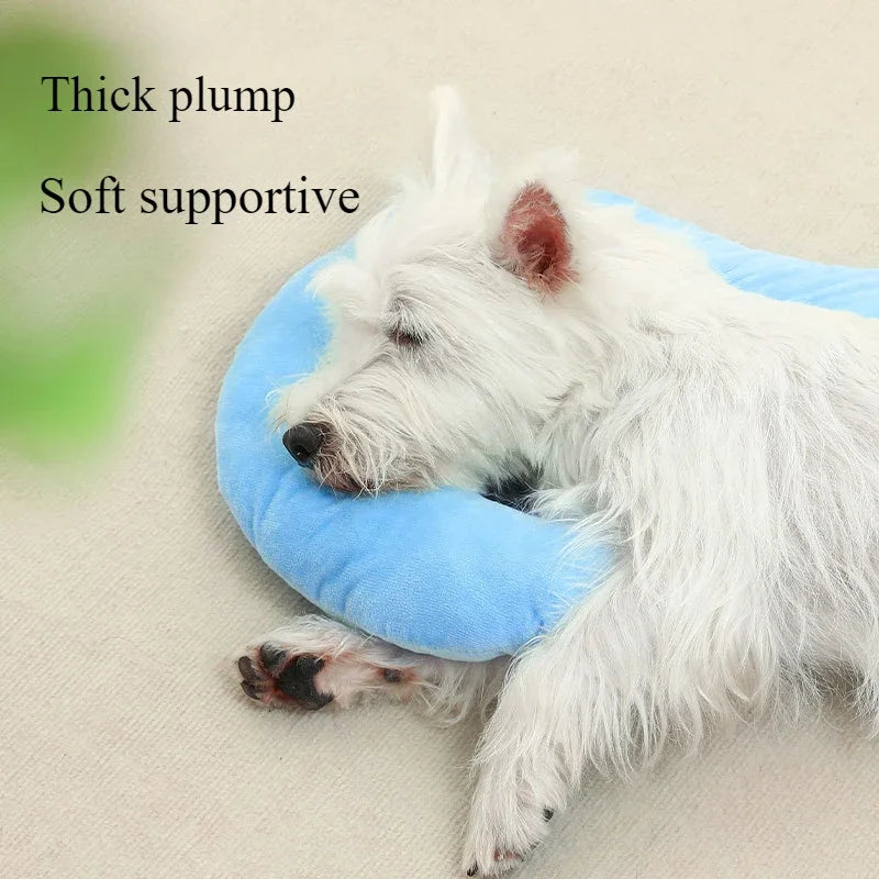 Soft Neck Pillow for Dogs and Cats - Cozy Support for Rest & Travel